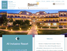 Tablet Screenshot of paradise-resort.gr